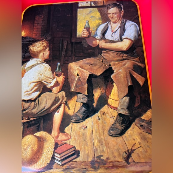 Coca Cola 1987 tin TRAY - Picture 2 of 5